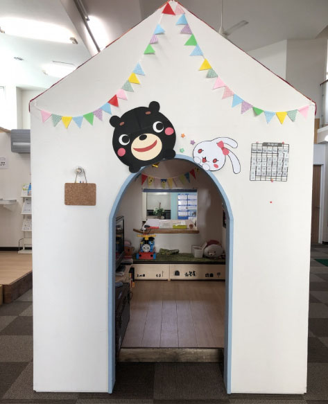 苫小牧ショールームのキッズスペース(ショールーム内のキッズハウス)